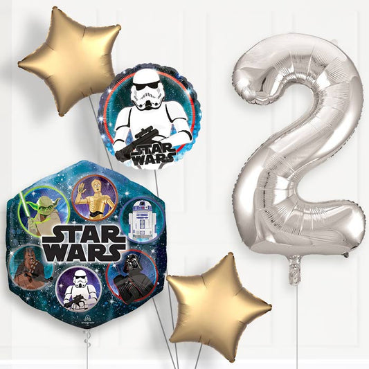 Storm Trooper Helium Balloon Package 2nd Birthday - Number 2 | Small Indoor Plants