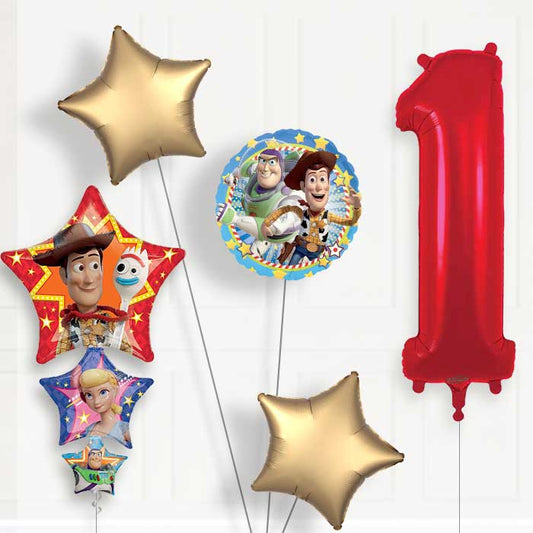 Toy Story Helium Balloon Package 1st Birthday - Number 1 | Small Indoor Plants