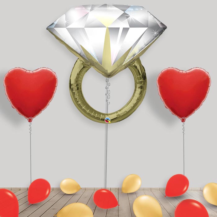 Inflated Proposal Helium Balloon Package in a Box - Package | Small Indoor Plants