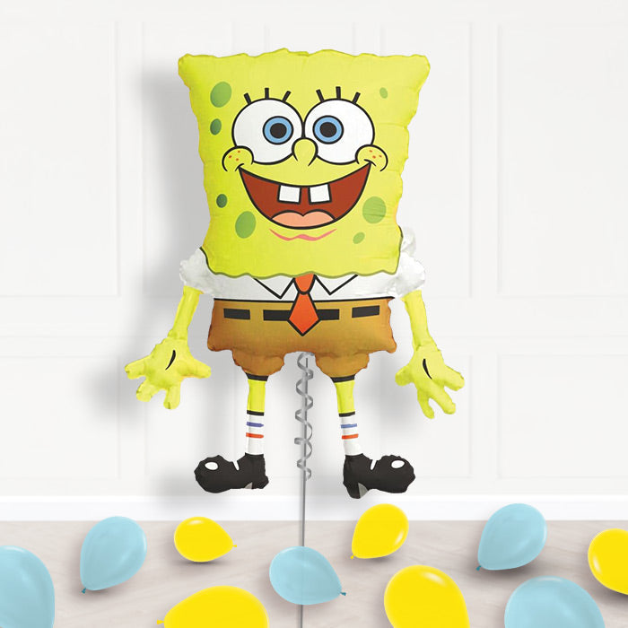 Spongebob Helium Balloon Package in a Box - Supershape Balloon | Small Indoor Plants