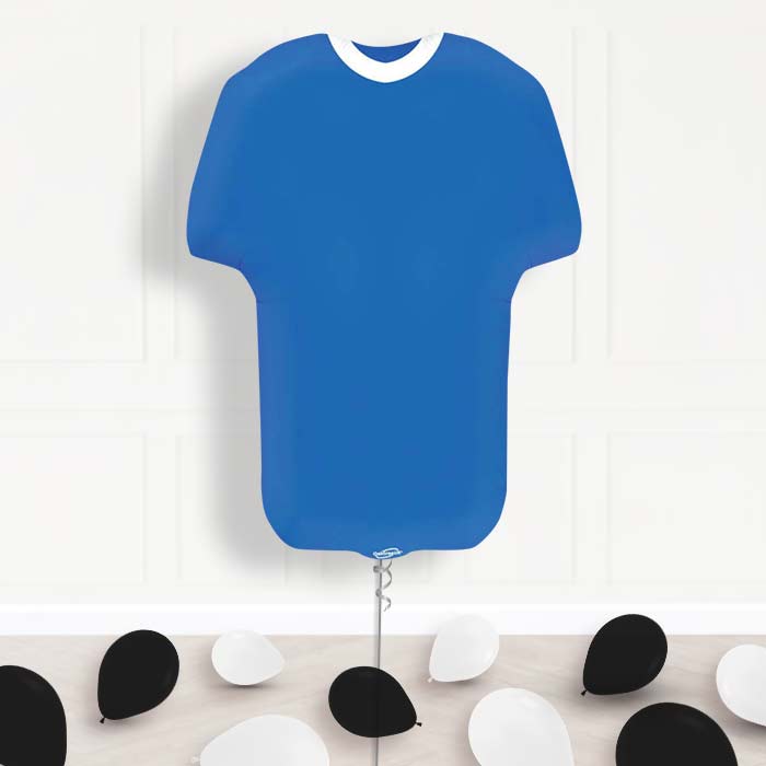 Blue Football Shirt Helium Balloon Display