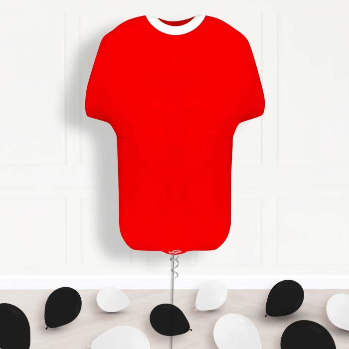 Red Football Shirt Helium Balloon Display