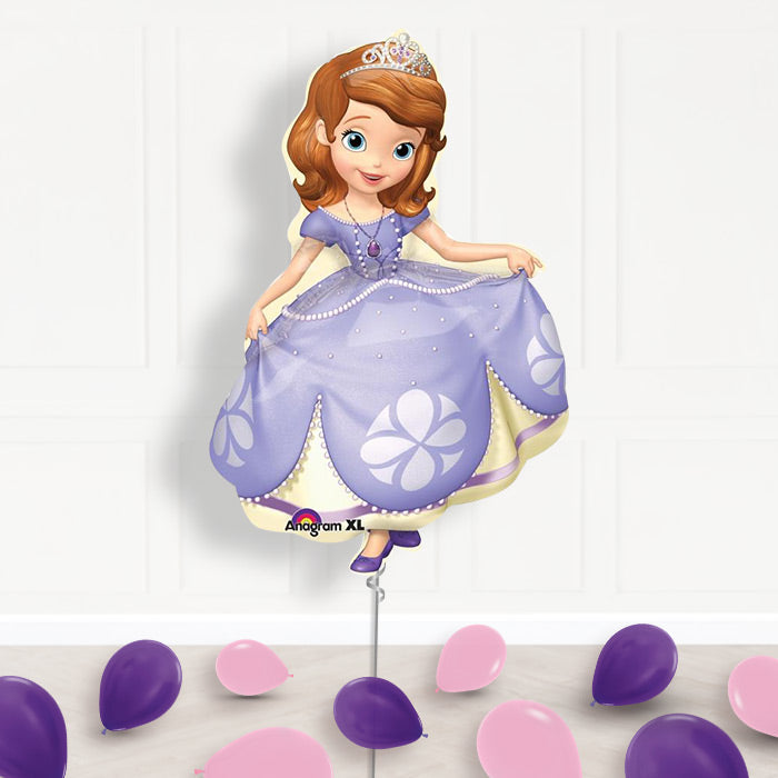 Sofia the First Balloons Package Inflated Helium Balloons Delivered