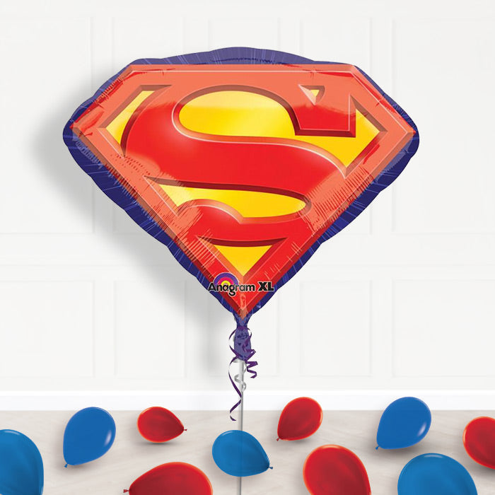 Superman Helium Balloon Display in a Box Gift