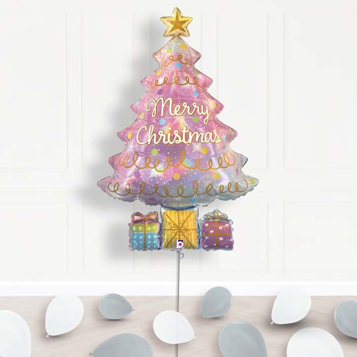 Christmas Tree Helium Balloon Display Delivered