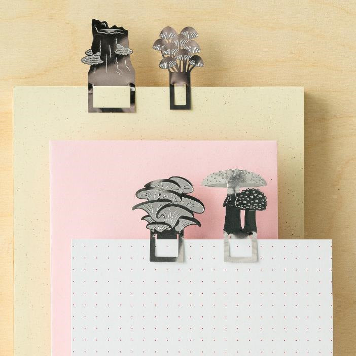 Metal Mushroom Bookmarks Set of 4 | Small Indoor Plants