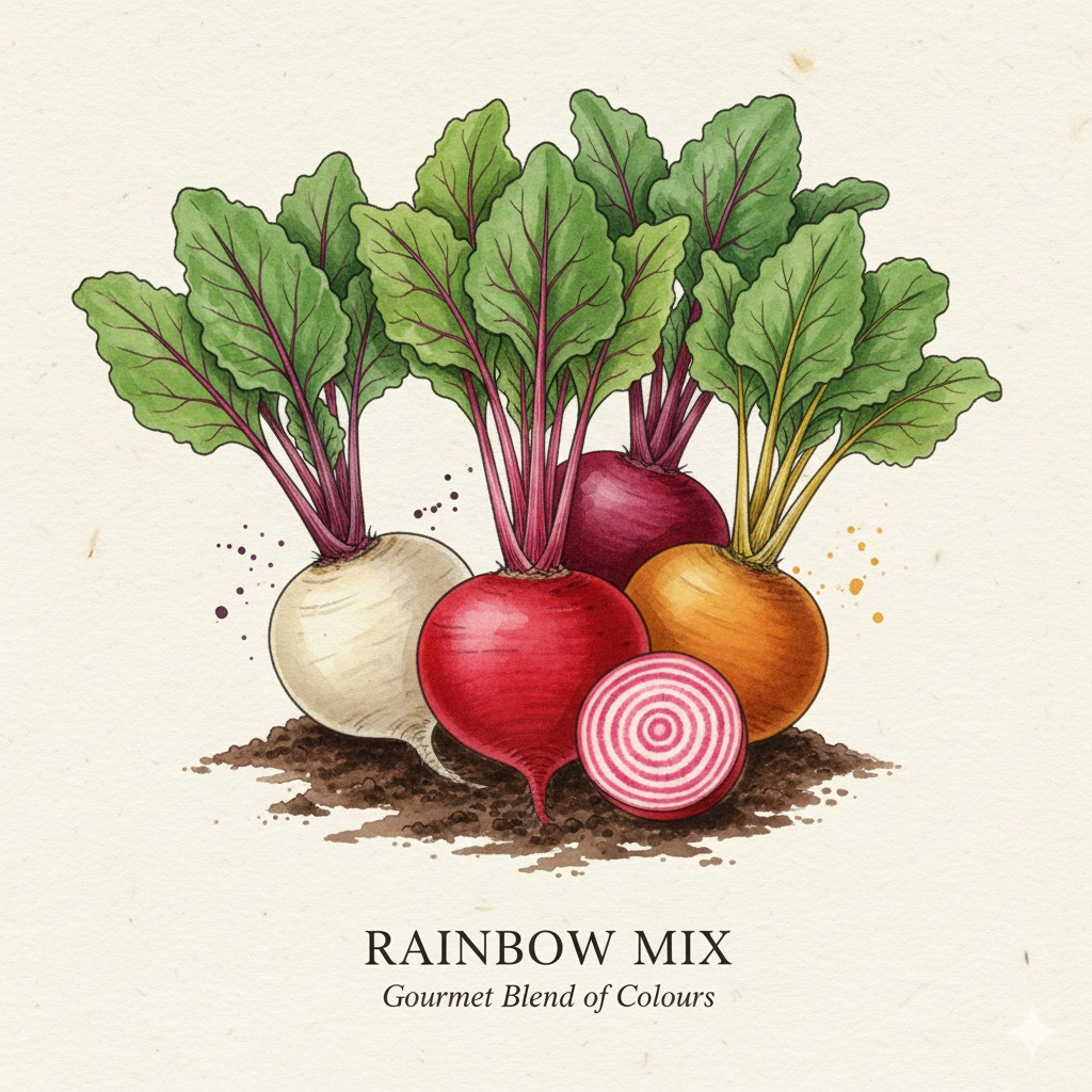 Rainbow Mixed Beetroot Seeds - A Colorful and Tasty Harvest Experience