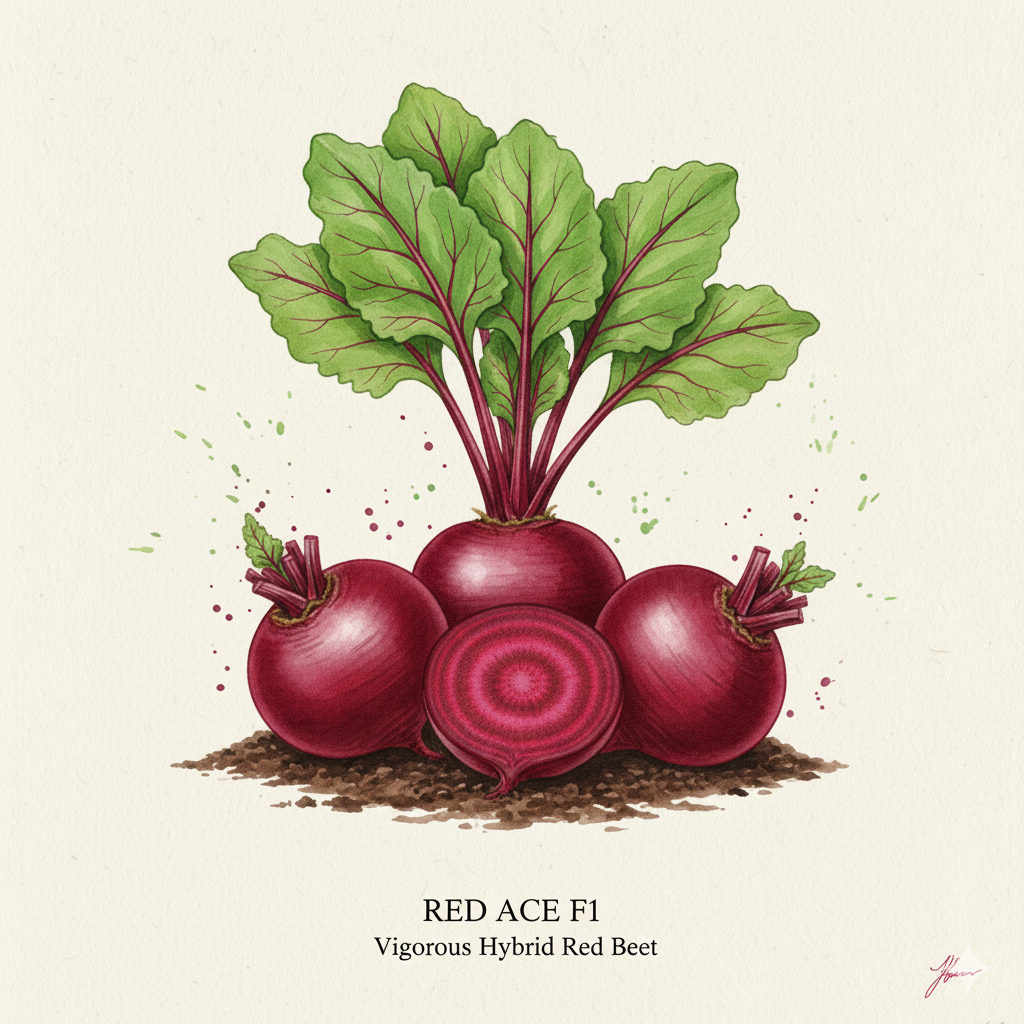 Red Ace F1 Beetroot Seeds - Vibrant, Fast-Maturing Hybrid for Your Garden