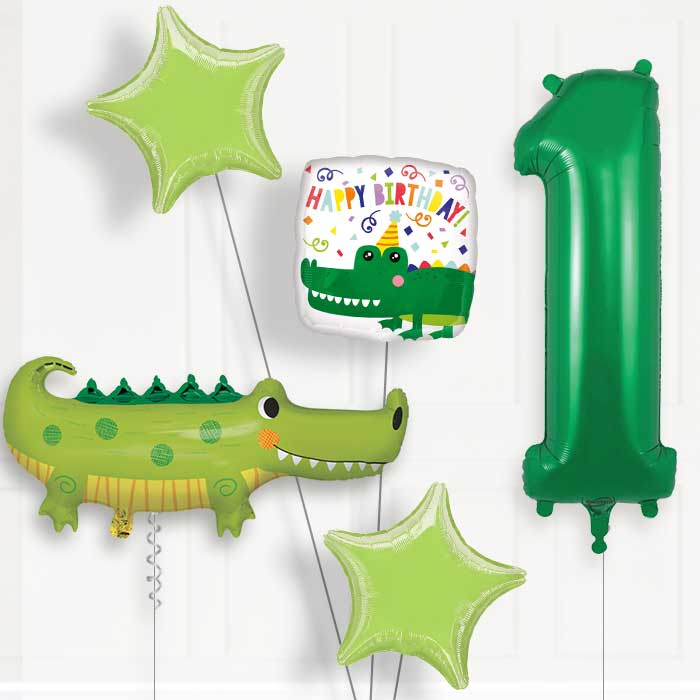 Alligator | Crocodile Birthday Balloon Package Choose Your Number