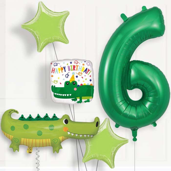 Alligator | Crocodile Birthday Balloon Package Choose Your Number