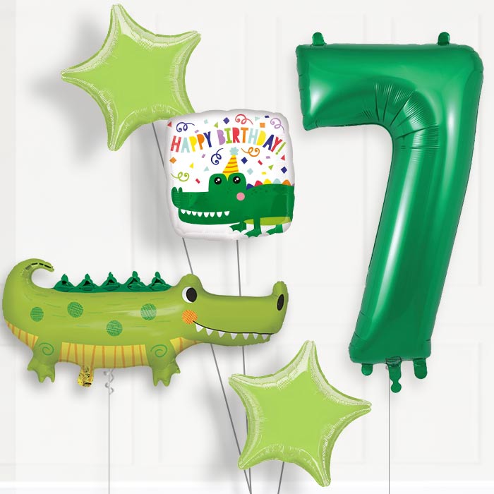 Alligator | Crocodile Birthday Balloon Package Choose Your Number