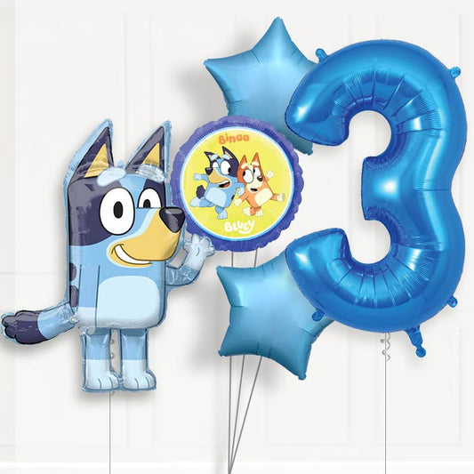 Bluey Birthday Balloon Package Choose Your Number