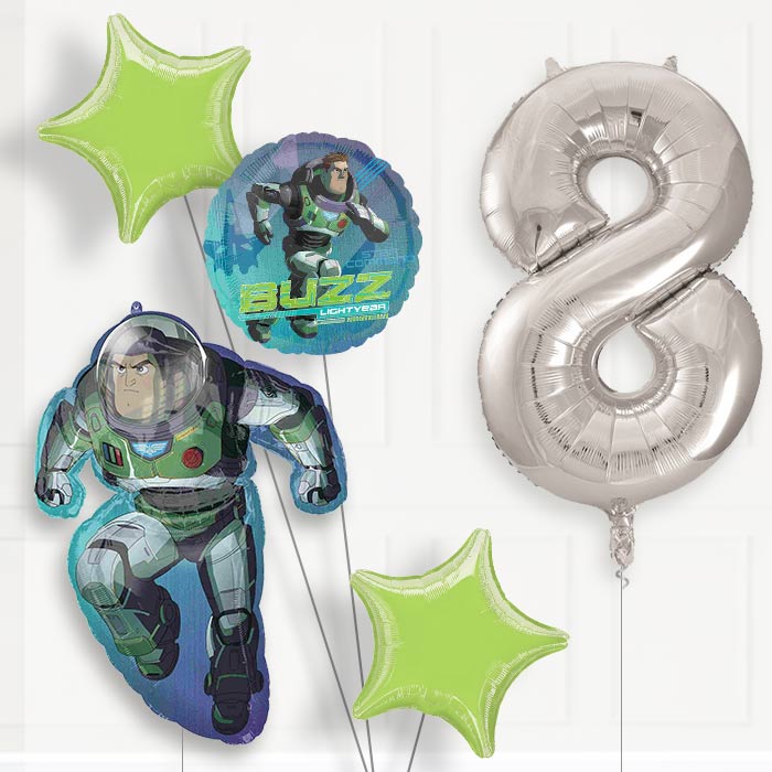Buzz Lightyear Birthday Balloon Package Choose Your Number - Number 8 | Small Indoor Plants