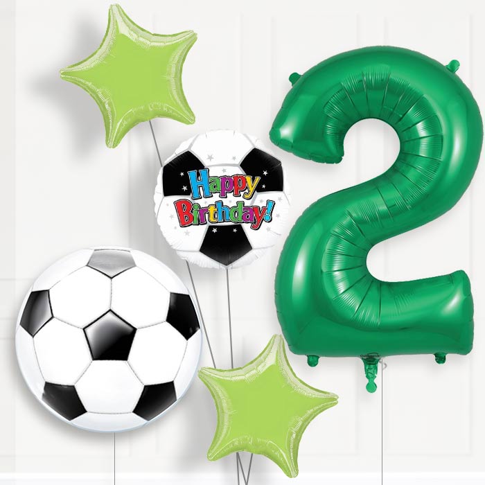 Football Birthday Balloon Package Choose Your Number