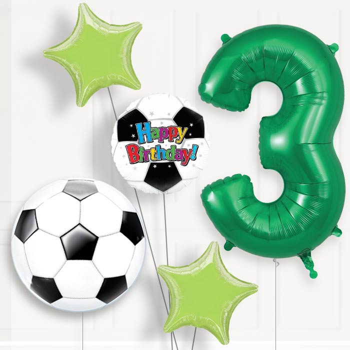 Football Birthday Balloon Package Choose Your Number