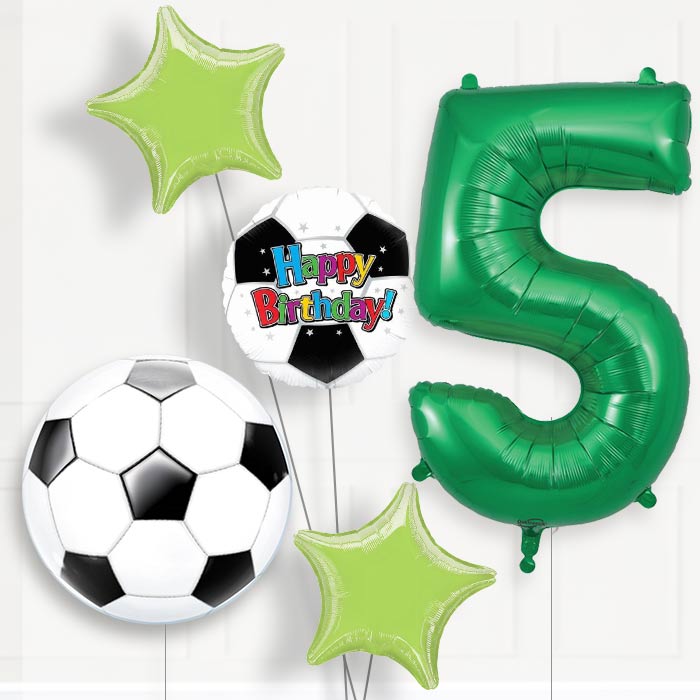 Football Birthday Balloon Package Choose Your Number