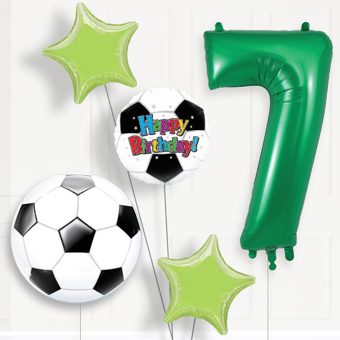 Football Birthday Balloon Package Choose Your Number