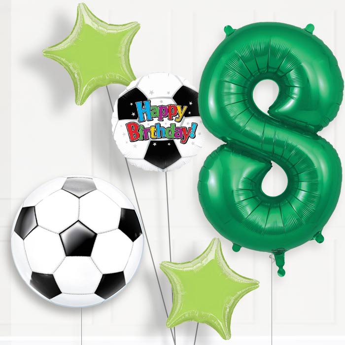 Football Birthday Balloon Package Choose Your Number