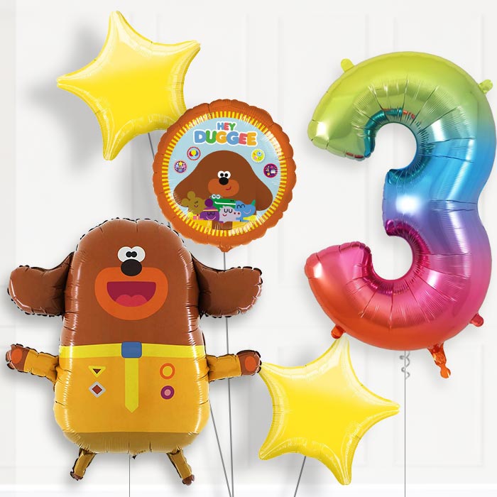 Hey Duggee Birthday Balloon Package Choose Your Number