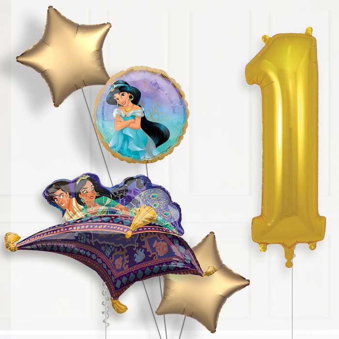 Princess Jasmine Birthday Balloon Package Choose Your Number