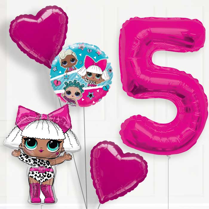 Lol Surprise Birthday Balloon Package Choose Your Number