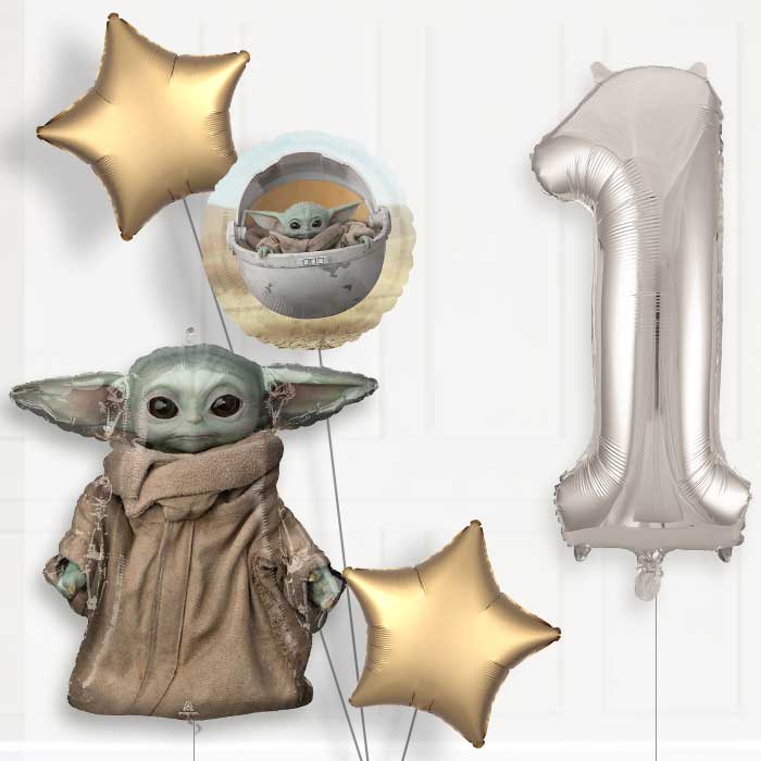 Mandalorian Birthday Balloon Package Choose Your Number