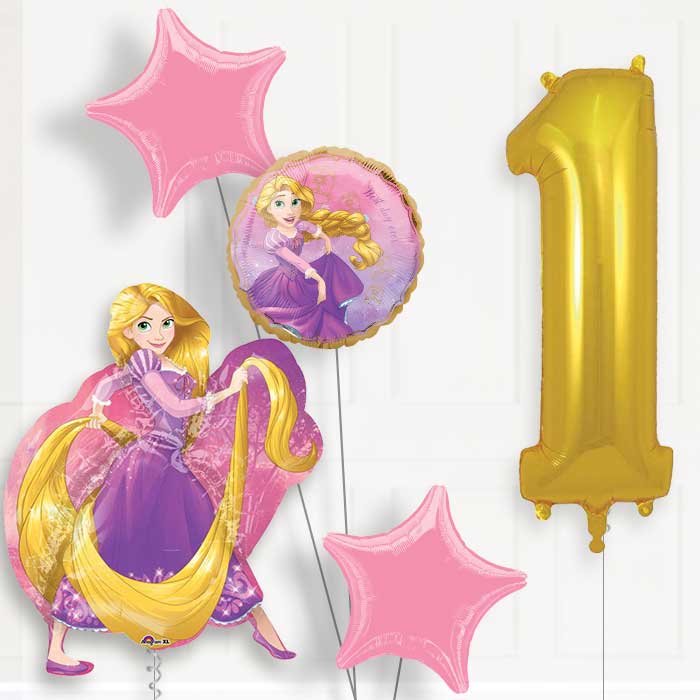 Rapunzel Birthday Balloon Package Choose Your Number