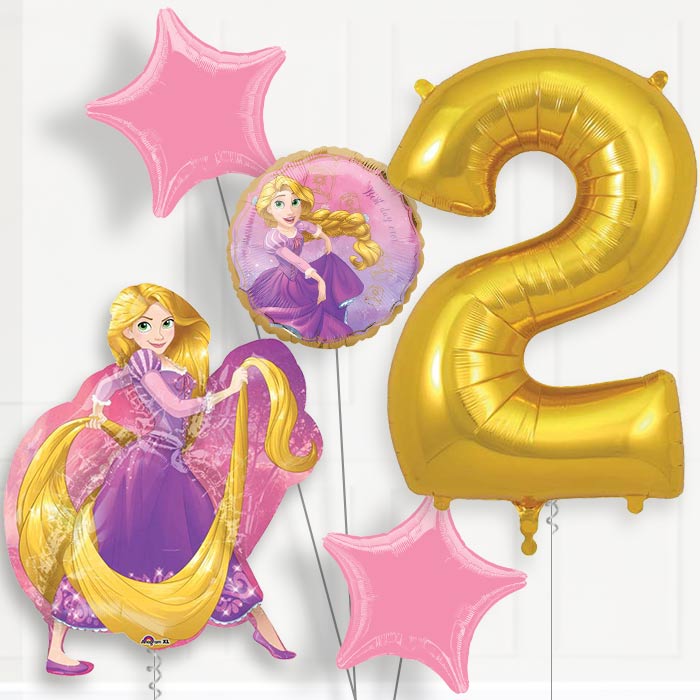 Rapunzel Birthday Balloon Package Choose Your Number