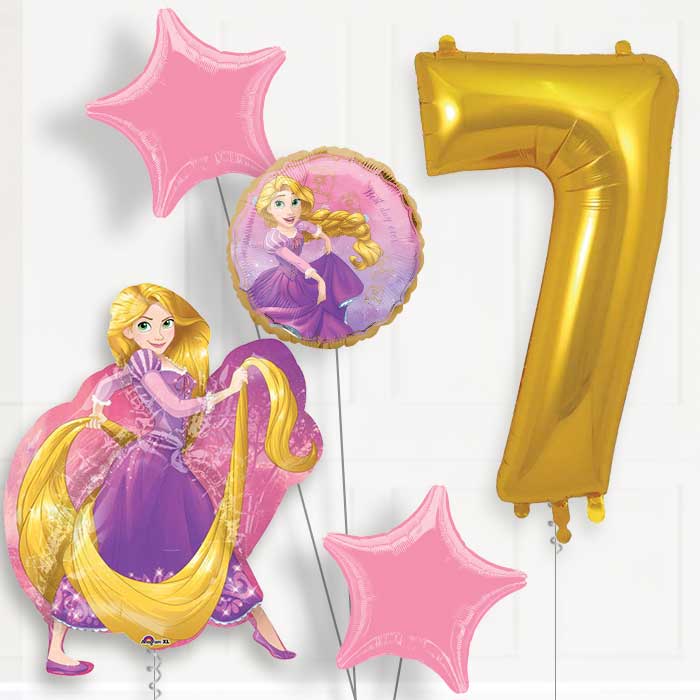 Rapunzel Birthday Balloon Package Choose Your Number