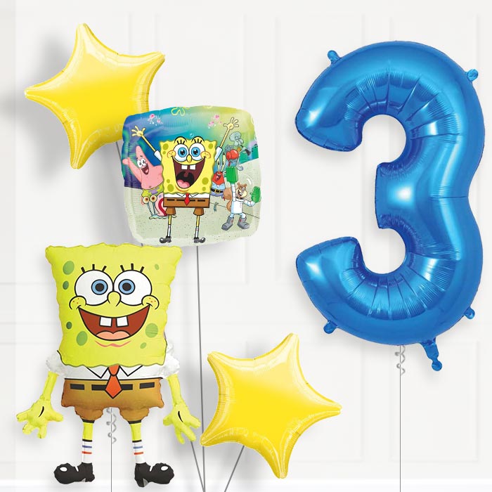 Spongebob Birthday Balloon Package Choose Your Number