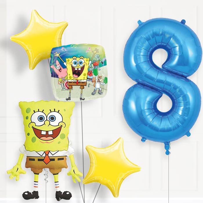 Spongebob Birthday Balloon Package Choose Your Number