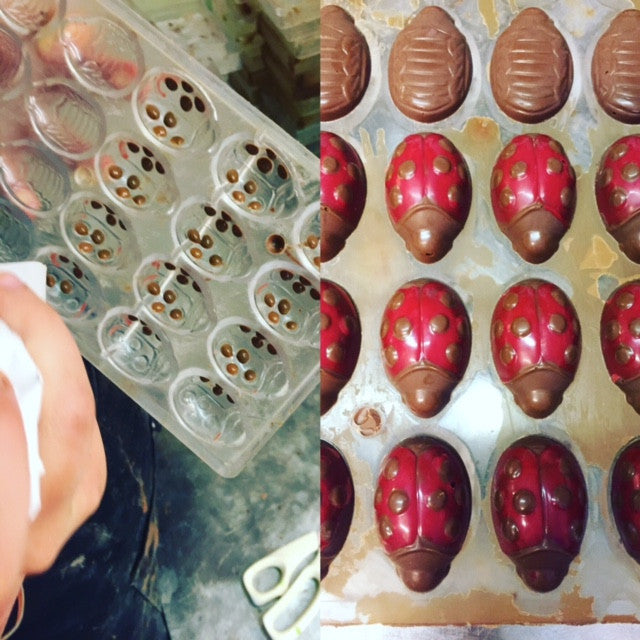 Chocolate Ladybirds - Handmade Solid Milk Chocolate