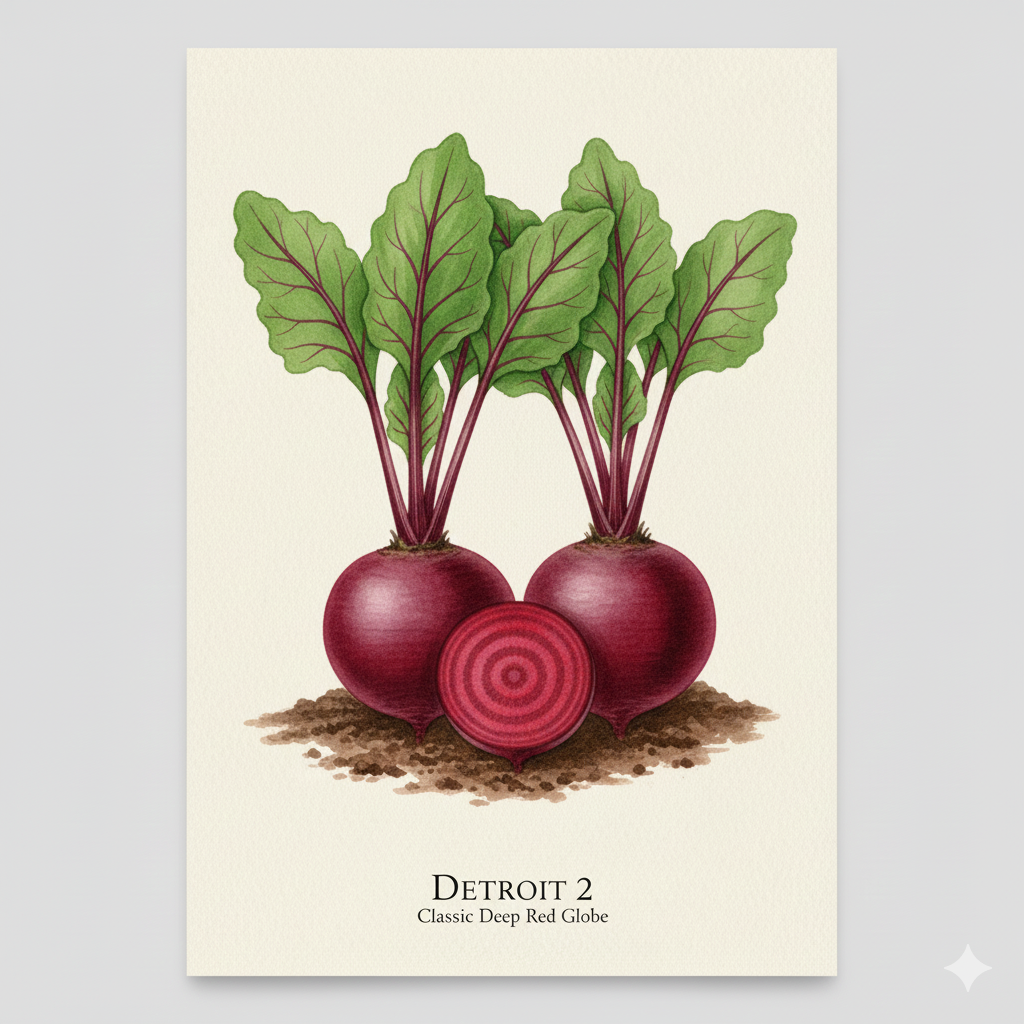 Detroit 2 Beetroot Seeds - The Ultimate Deep Red Variety for Your Garden