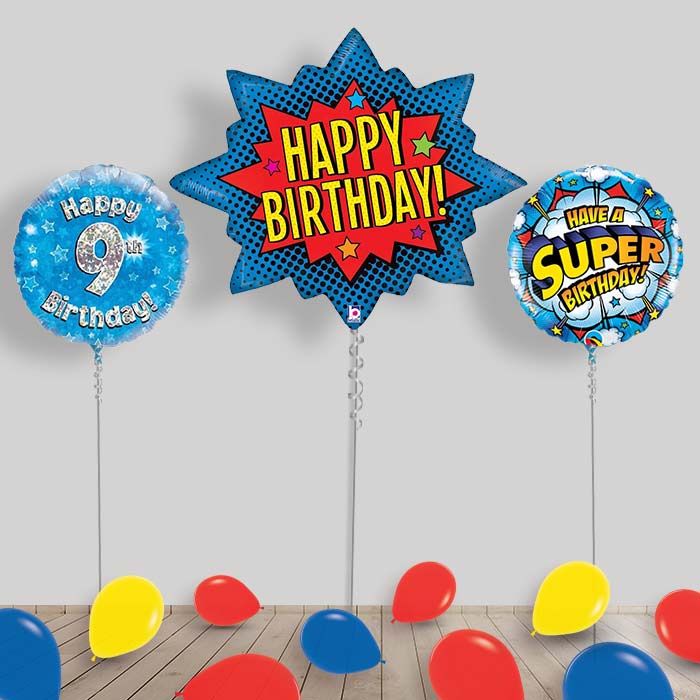 Superhero Balloon Display in a Box