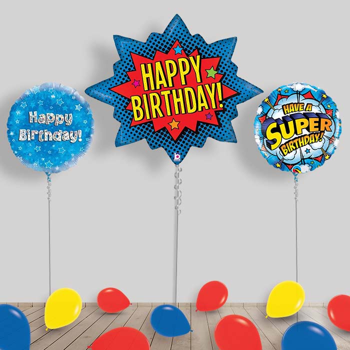 Superhero Balloon Display in a Box