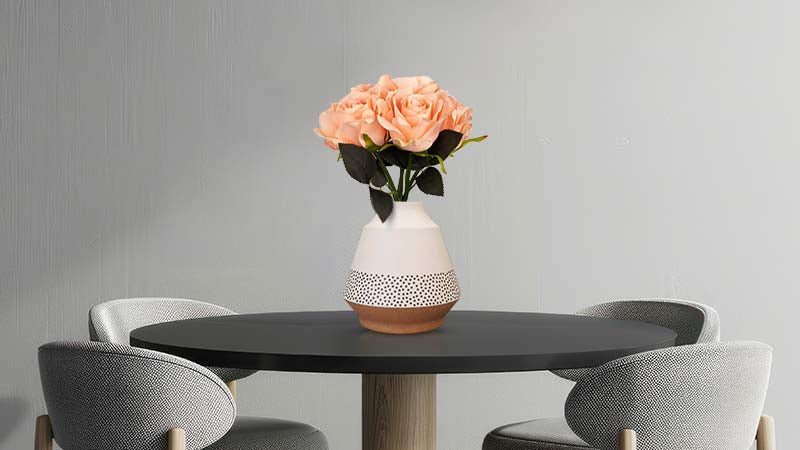 Artificial Flowers in Vase for Dining Table