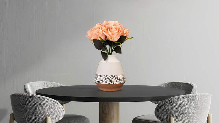 Artificial Flowers in Vase for Dining Table