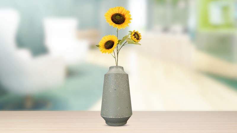 Artificial Sunflowers in Vase