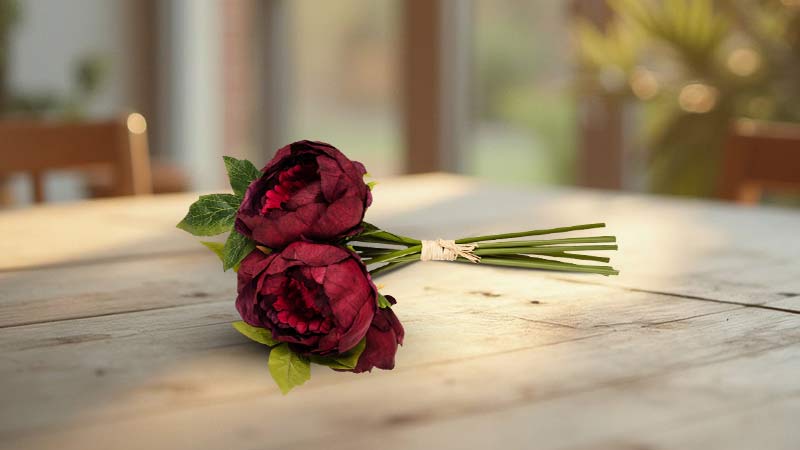 Burgundy Artificial Flowers