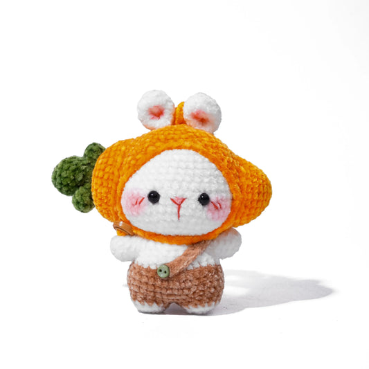 Carrotie Carrot Bunny Bag Charm Crochet Gift