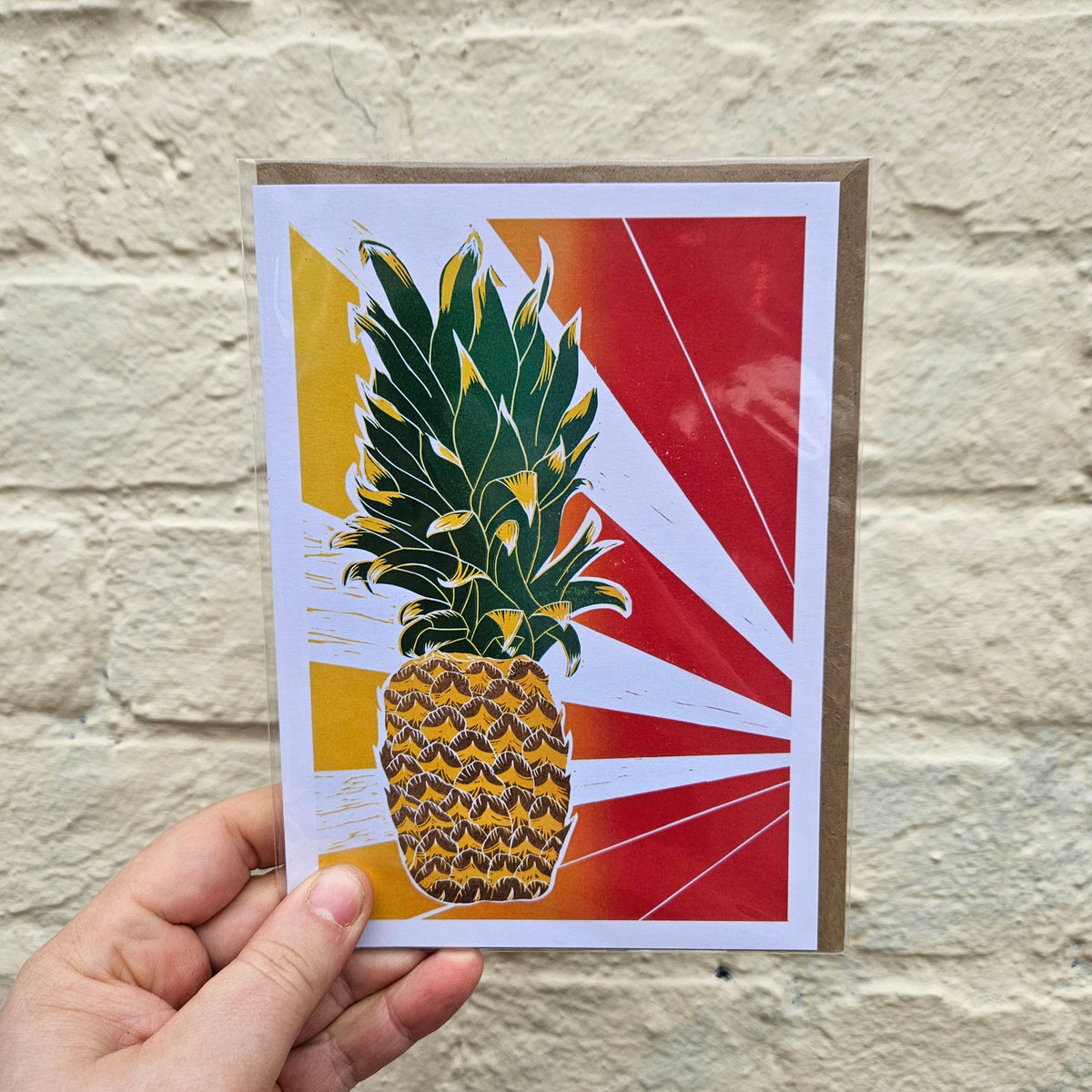 Linocut Greeting Cards House Plant Designs by EJ Sparkles
