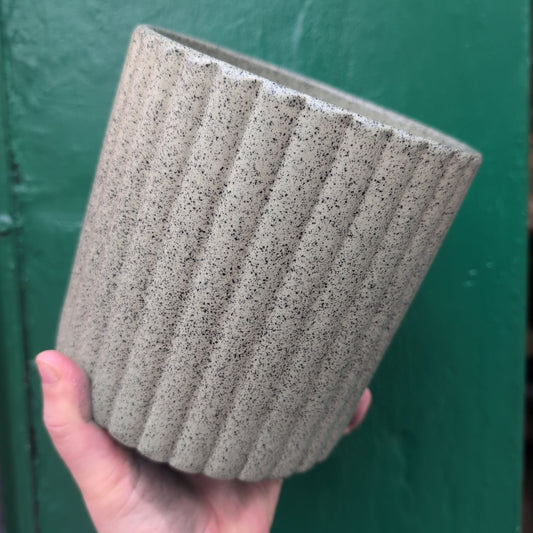 Azalea Stone Ribbed House Plant Pots