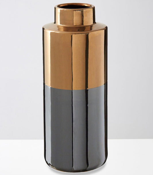 Grey Large Metallic Vase | Stellar