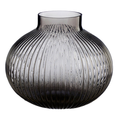 Small Smoked Grey Glass Vase | Nullah