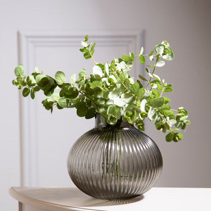 Small Smoked Grey Glass Vase | Nullah