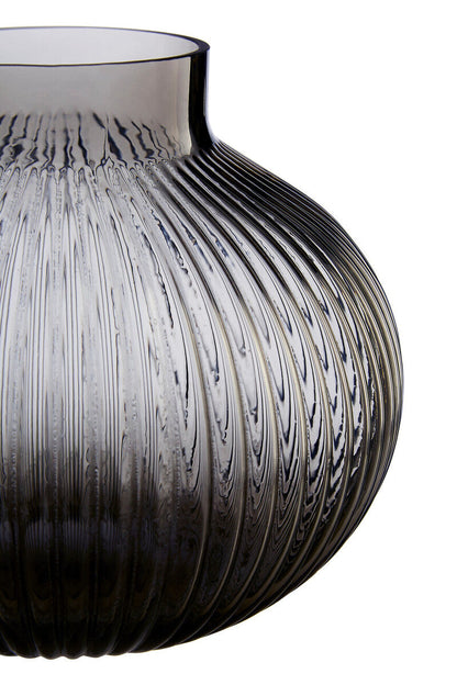 Small Smoked Grey Glass Vase | Nullah