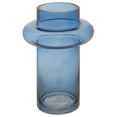 Small Blue Glass Vase | Cabrina