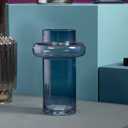 Small Blue Glass Vase | Cabrina