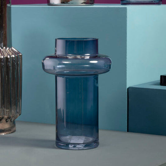 Small Blue Glass Vase | Cabrina