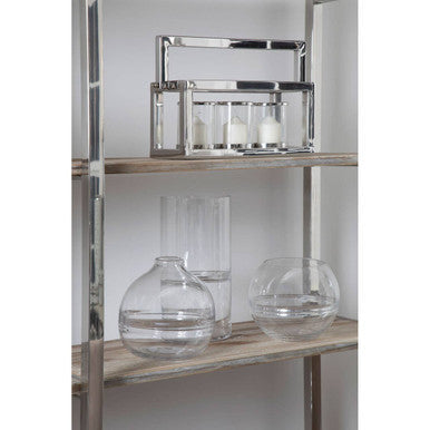 Clear Glass Round Vase | Optik